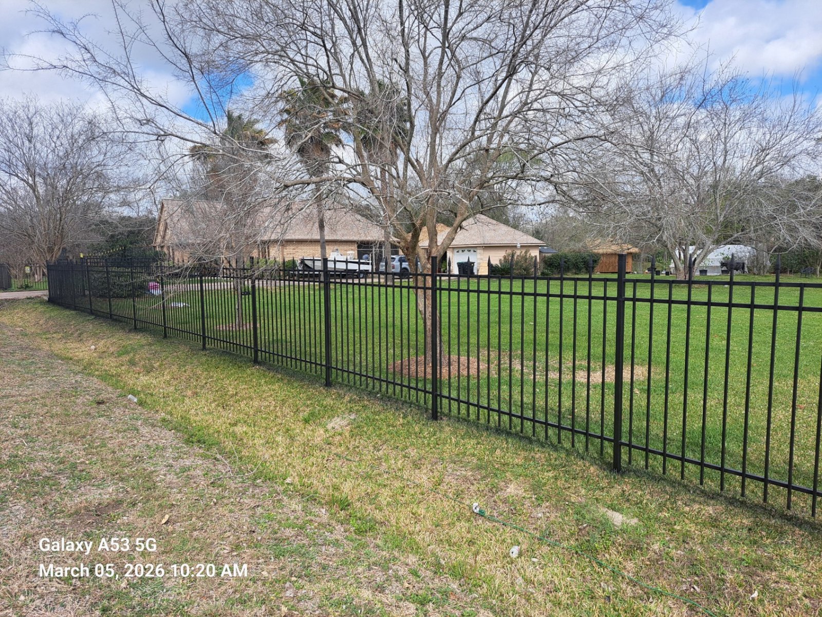 Wrought Iron Fence project completed by Forged Fence & Deck in Manvel, TX