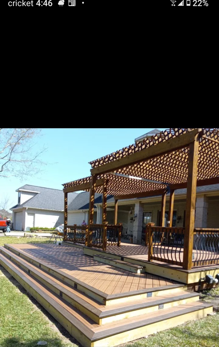 Elevated & Second-Story Wood Deck in Pearland, TX built by Forged Fence & Deck