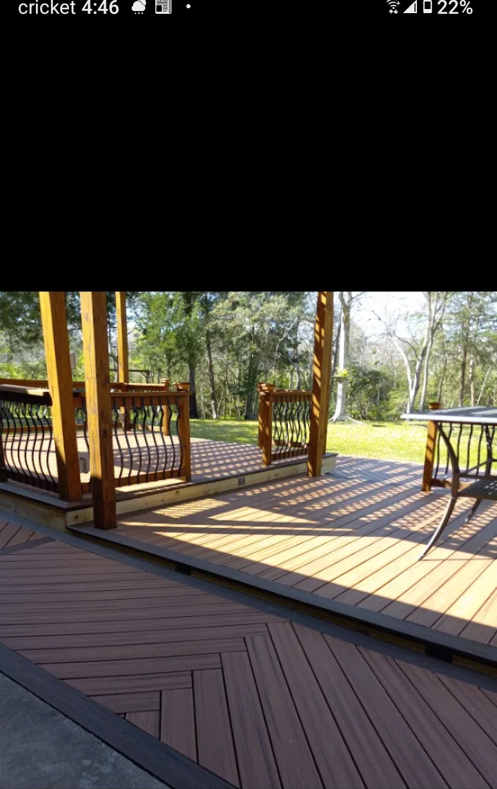 Western Red Cedar Deck in Pearland, TX built by Forged Fence & Deck