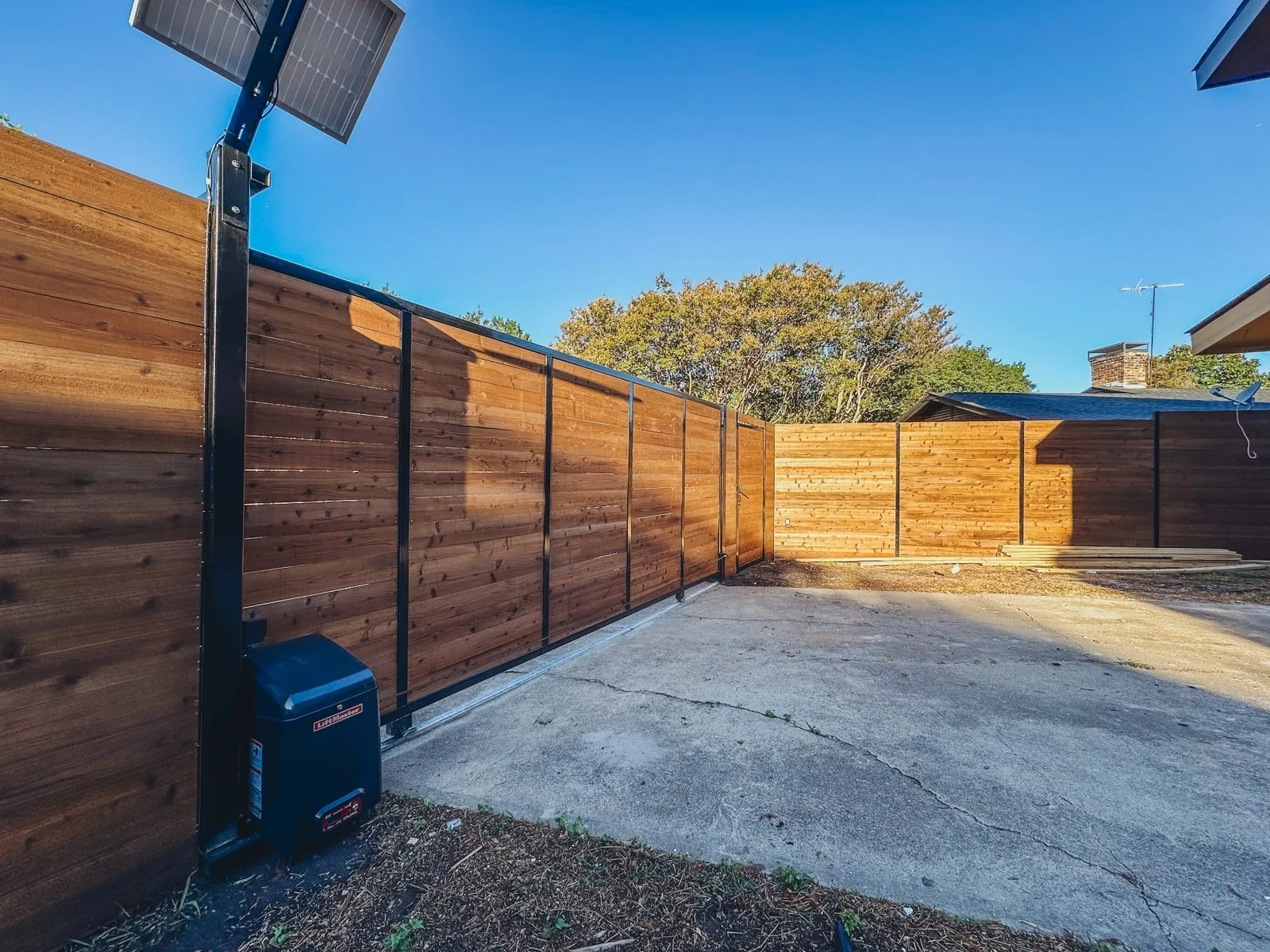 Automatic Gate in Pearland, TX by Forged Fence & Deck