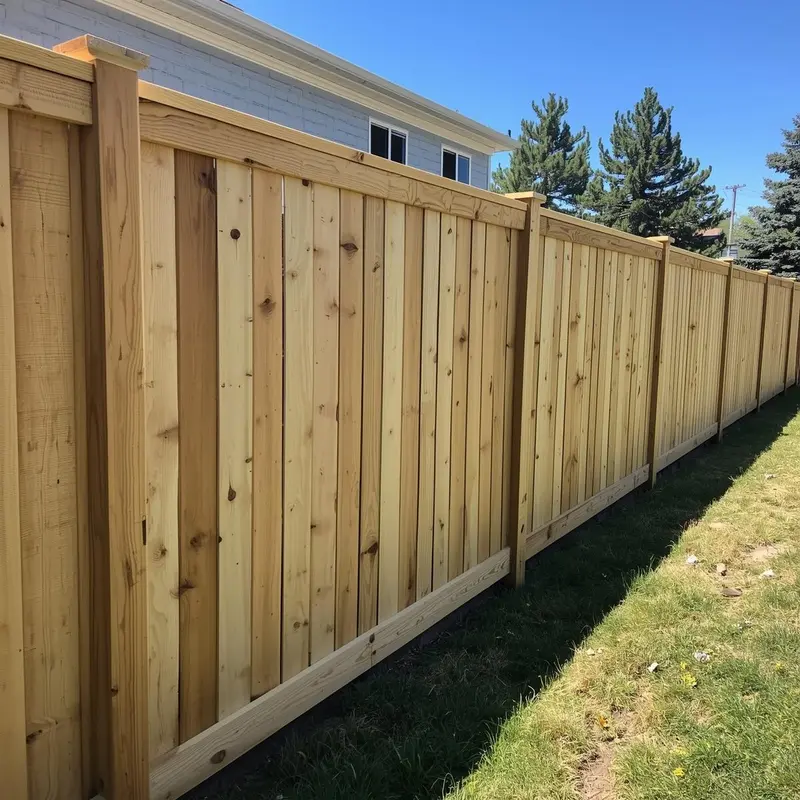 New cedar fence with steel posts near me — Pearland fence installer